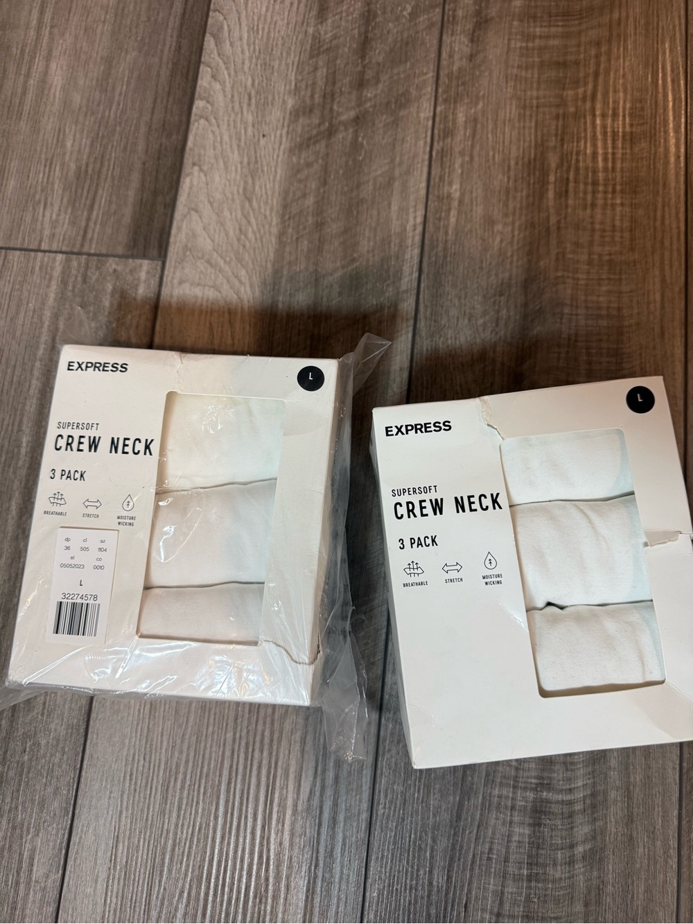 Express Supersoft Crew Neck 3-Pack T-Shirts - White (Men)